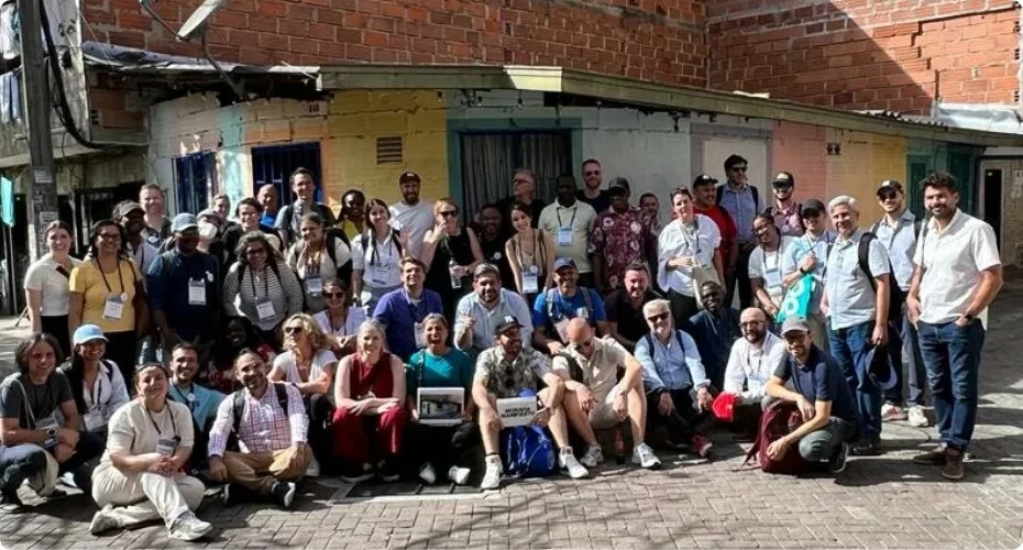 Participants at the Peace in Our Cities convening in Medellín, Colombia, June 2023.